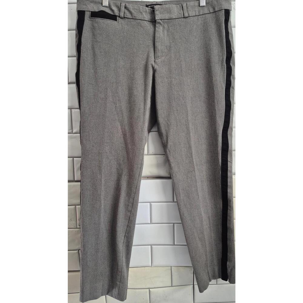 Banana Republic Sloan Ladies Tuxedo Style Pant Gray